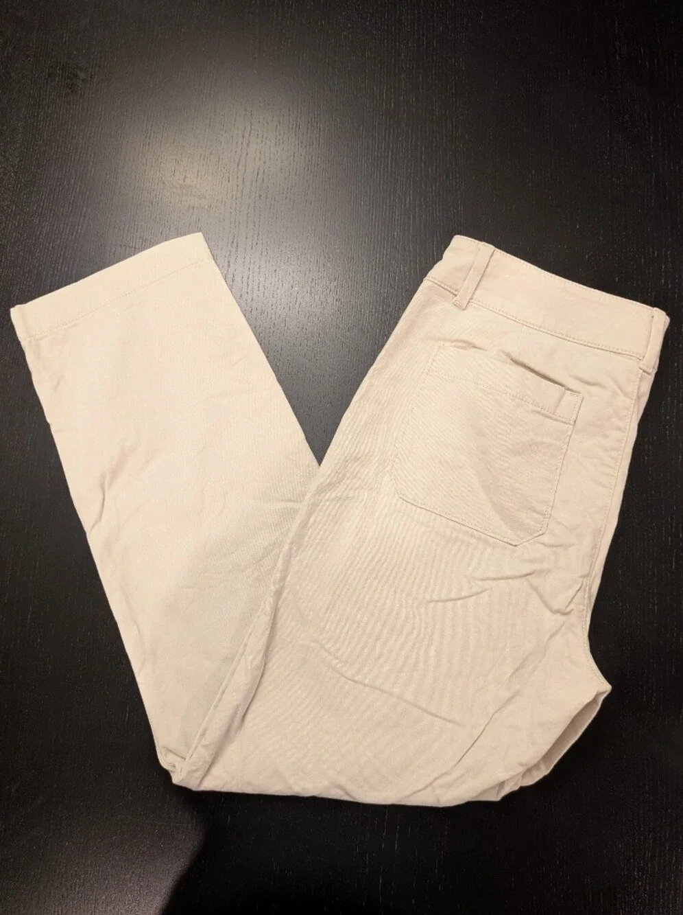 LOFT Straight Leg Pants in Light Beige - Picture 2 of 8